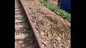 Nonton Yifang Pink And Tender Bunny Train Track Outdoor Out Of Water Temptation Exposed thumbnail