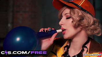 Celestine's balloon domination – endless blue latex struggle Celestine's balloon domination – endless blue latex struggle