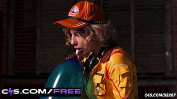 Celestine's balloon domination – endless blue latex struggle