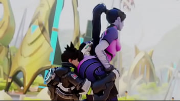 Overwatch tracer eats widow booty