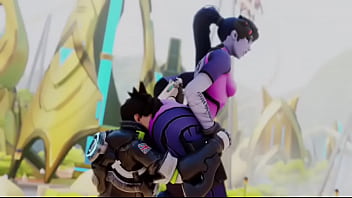 Overwatch tracer eats widow booty