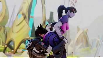 Overwatch tracer eats widow booty