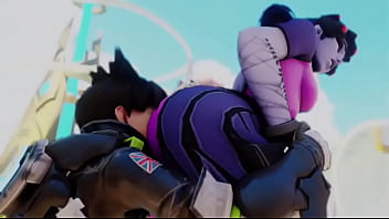 Overwatch tracer eats widow booty