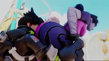 Overwatch tracer eats widow booty