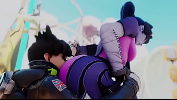 Overwatch tracer eats widow booty