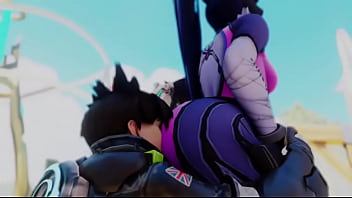 Overwatch tracer eats widow booty