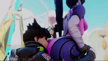Overwatch tracer eats widow booty