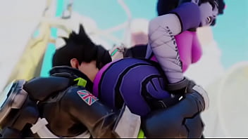 Overwatch tracer eats widow booty