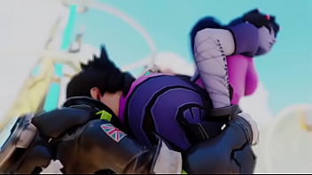 Overwatch tracer eats widow booty