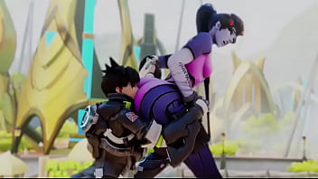 Overwatch tracer eats widow booty