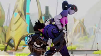 Overwatch tracer eats widow booty
