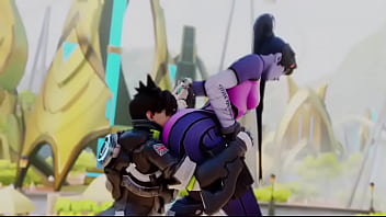 Overwatch tracer eats widow booty
