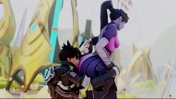 Overwatch tracer eats widow booty Overwatch tracer eats widow booty