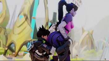 Overwatch tracer eats widow booty