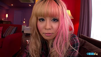 A perspective in which a tan asian gyaru playfully engages with you A perspective in which a tan asian gyaru playfully engages with you