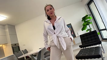 Edging blowjob and orgasm cum denial by busty teen bambola pov blowjob