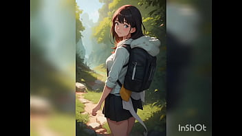 Naked hentai babes in nature