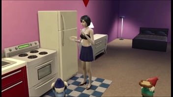 Brunette teen masturbates then has sex with her latin female friend