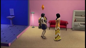 Brunette teen masturbates then has sex with her latin female friend