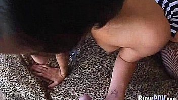 Slut gives a sloppy bj 130