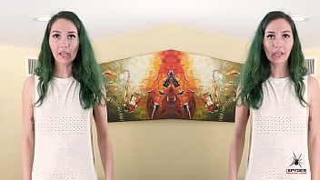 Kit summers tries and models a sexy tank style white shirt