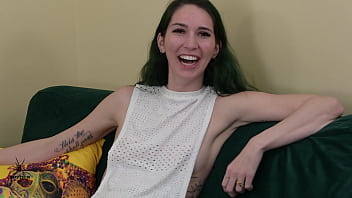 Kit summers tries and models a sexy tank style white shirt