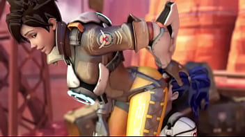 Overwatch widow maker eats tracer's booty