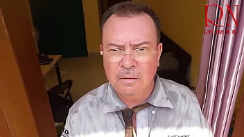 Grow like a tower giant secretary in the office the manager guy is very surprised by her height s2