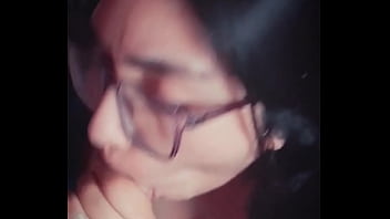 Excellent blowjobs does this slut with glasses