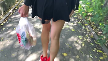 Minx suck big dick stranger and hard doggy sex cum on tits