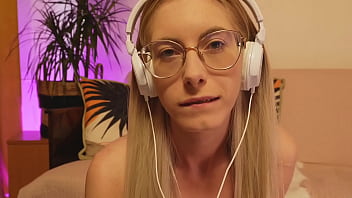 Stroke it when you look at my face glasses and braces