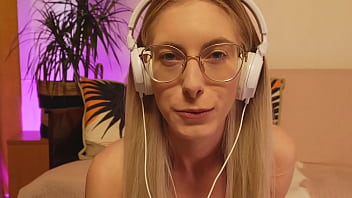 Stroke it when you look at my face glasses and braces