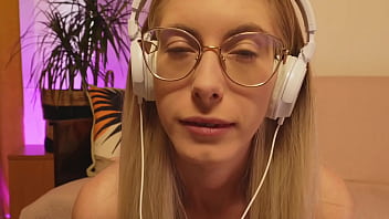 Stroke it when you look at my face glasses and braces