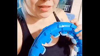 Y'all know i've been working for a long time to try to lose belly fat hopefully the infinity hoop works ️