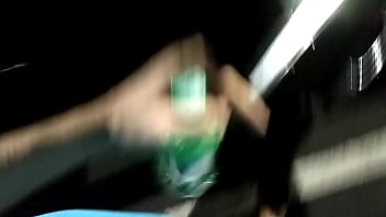 College girl sucks cock in car