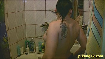 Pissing in the shower