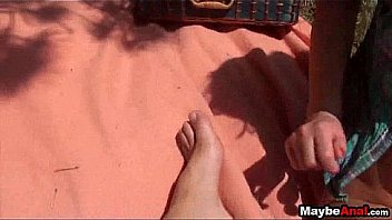 Tiny teen assfucked outdoors anne angel 3