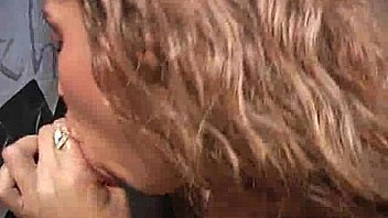 Hottie sucks and fucks black cock for cusmhot at gloryhole 9