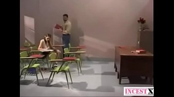 Teacher surprises her student copying and fucks her more in