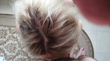 Amateur milf fucked in the kitchen by her stepbrother