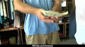 Desperate teen naked in public and fucks to pay rent 25