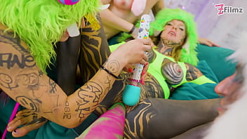 Lesbian orgy dildos and costums real orgasms from tattoo girls Lesbian orgy dildos and costums real orgasms from tattoo girls