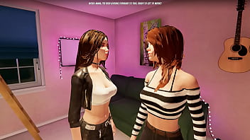 House party threesome with 2 hot girls