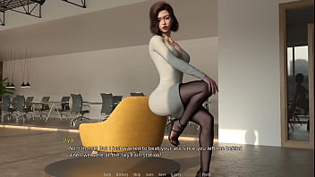 Fingering the boss under the table before fucking her from behind how horny