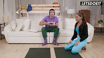 Hot chick won't let virgin dude play on console