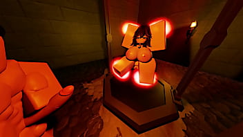 Roblox whore gets fucked in a dungeon