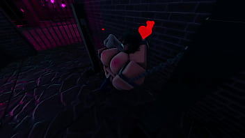 Roblox whore gets fucked in a dungeon
