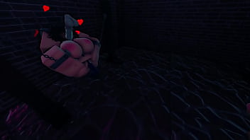 Roblox whore gets fucked in a dungeon