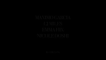 Big dick hunk milked by three vicious pornstars in an interracial orgy