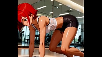 La hermosa akari le encanta el gym el helado y el sexo duro con su compañero anime audio en español asmr